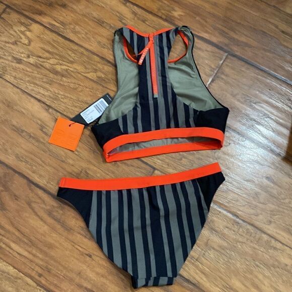 PE Nation
Back Paddle Cross-Back Striped Two-Piece Bikini NWT - Picture 6 of 9